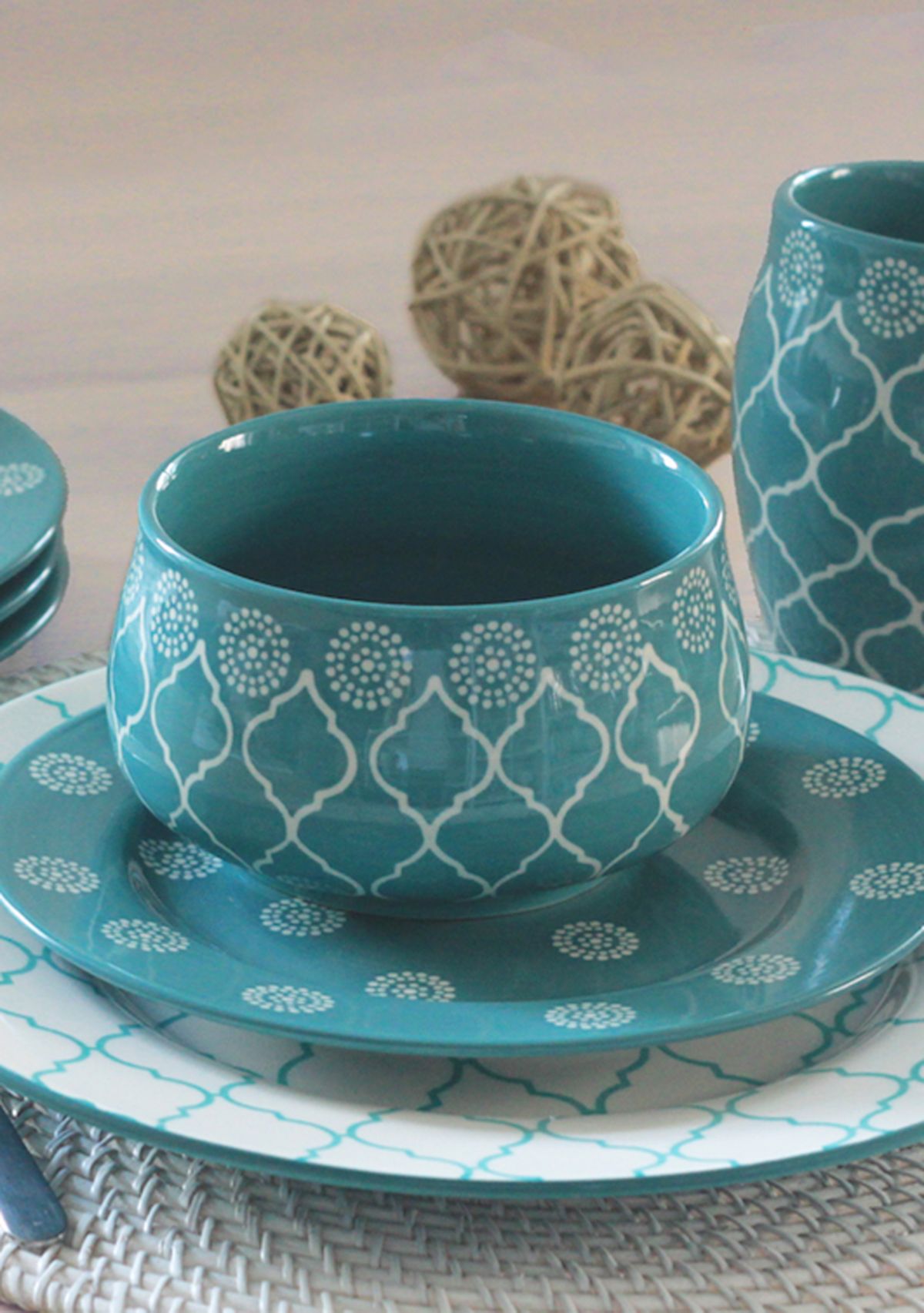 Moroccan 16 Piece Dinnerware Set