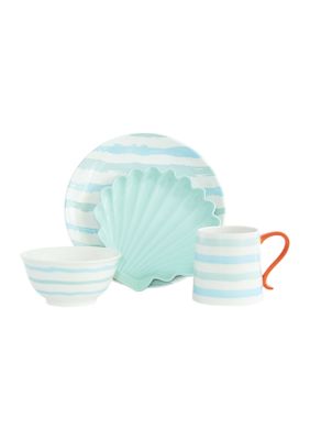 Ocean Sunrise Ceramic 16 Piece Set Service for 4