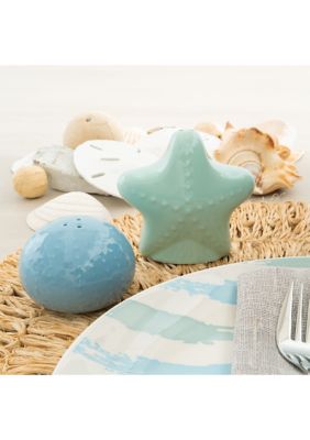 Ocean Sunrise Shell Shaped Salt and Pepper Shaker Set