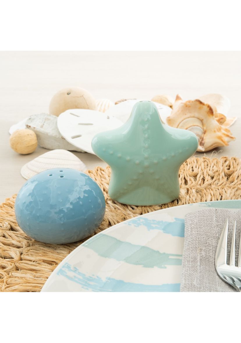 Ocean Sunrise Shell Shaped Salt and Pepper Shaker Set