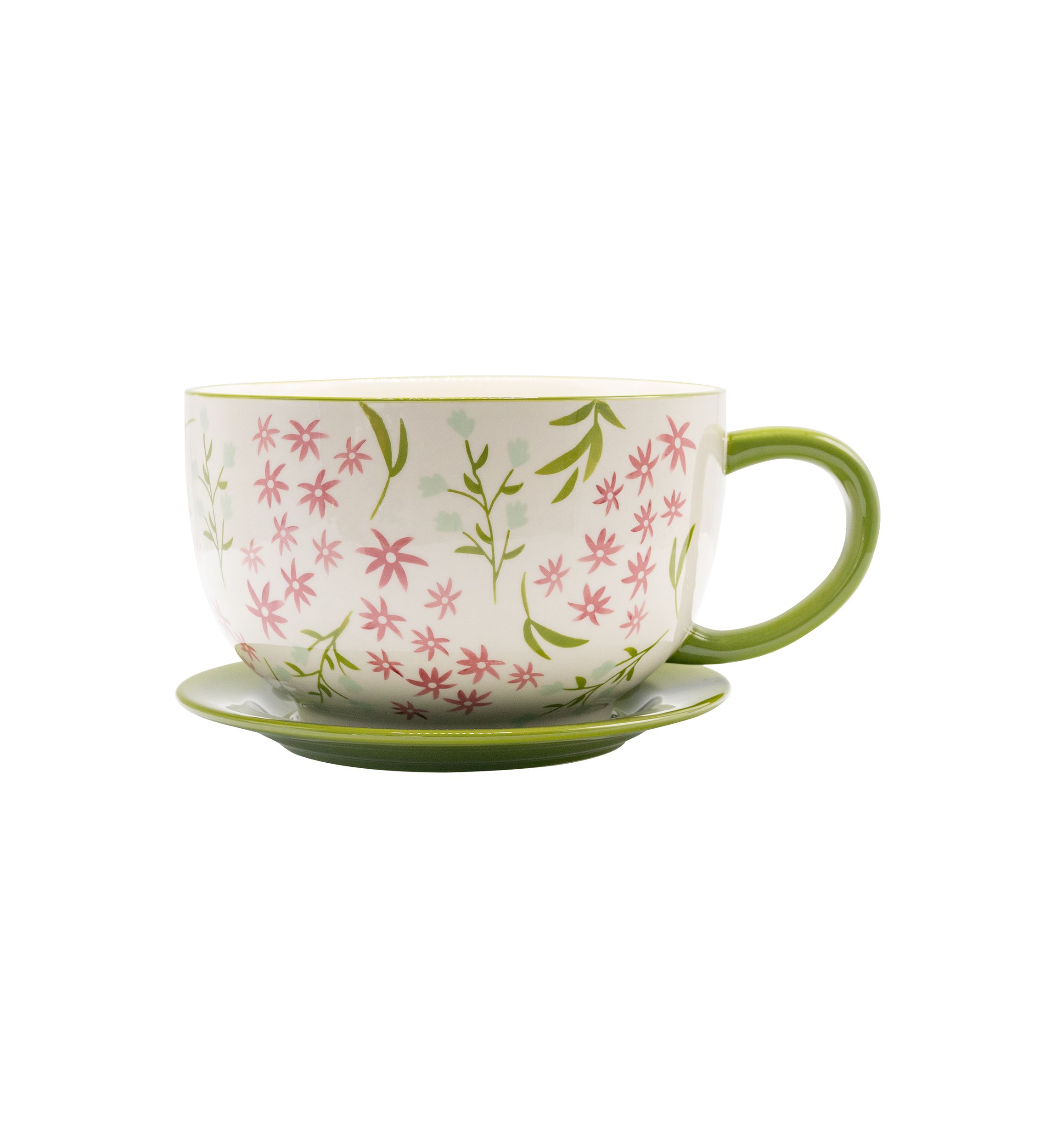 Baum Brothers Spring Botanical Floral Large Teacup Planter | Belk