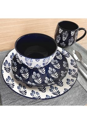 Tanna Blue 16 Piece Dinnerware Set