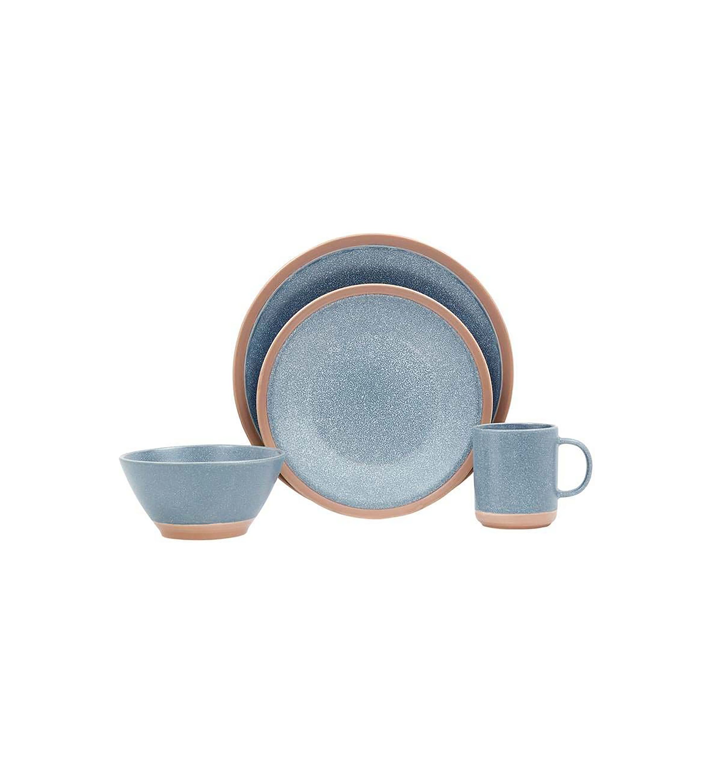 Antelo Blue 16 piece dinnerware set