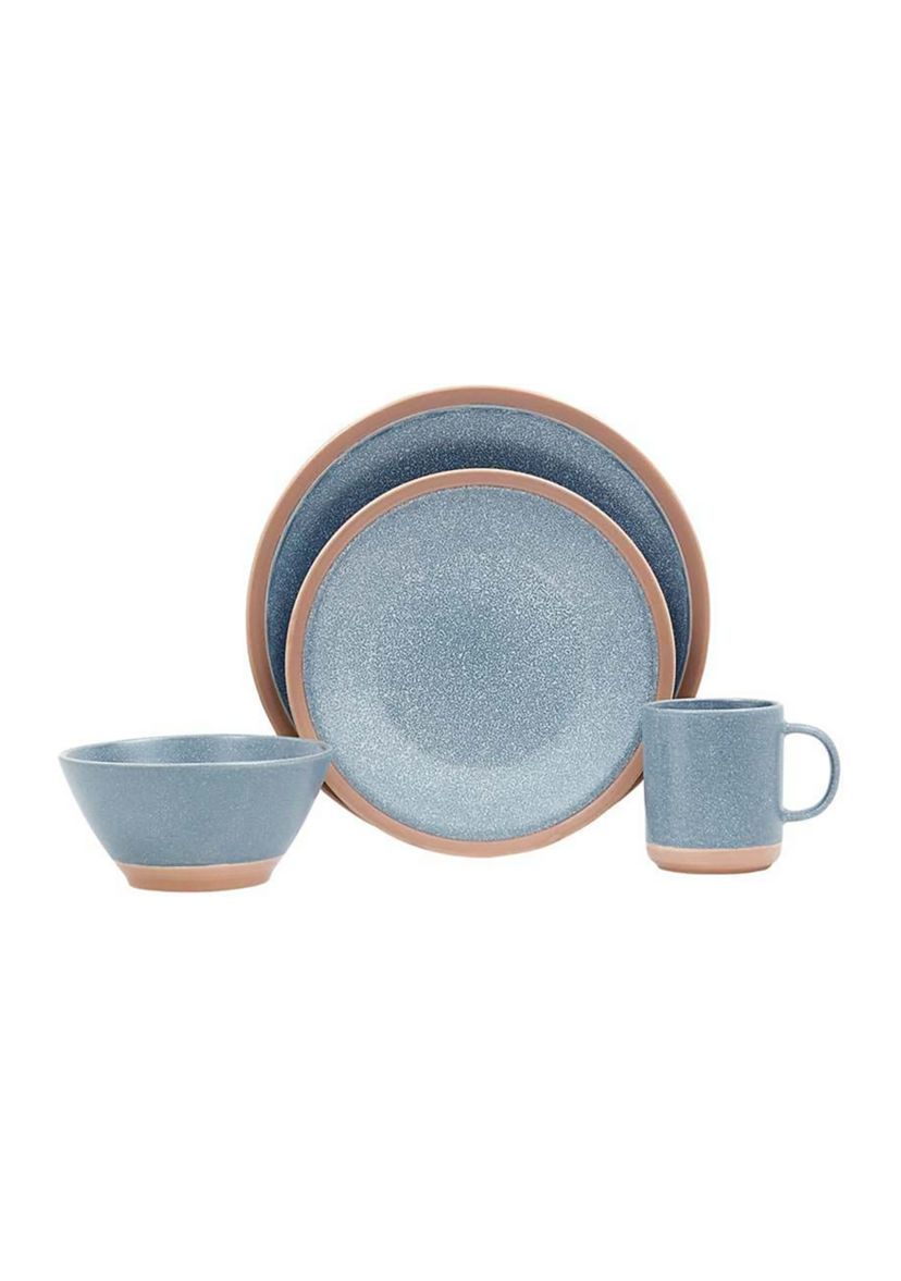 Antelo Blue 16 piece dinnerware set