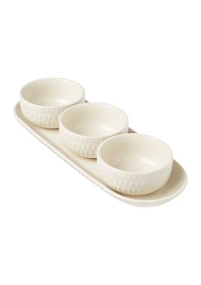 Vigne 4-Piece Tray and Bowl Set