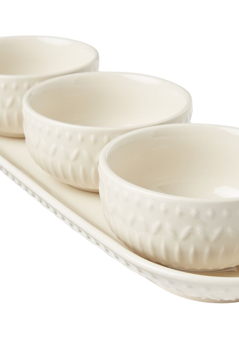 Vigne 4-Piece Tray and Bowl Set