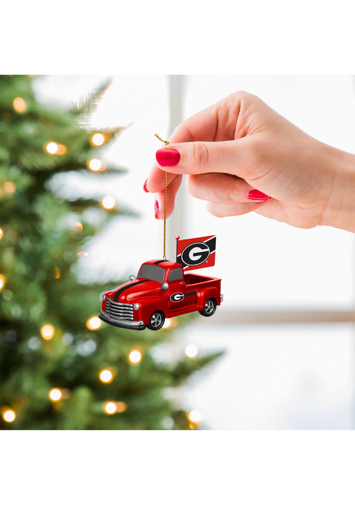 NCAA Georgia Bulldogs Rally Truck Ornament