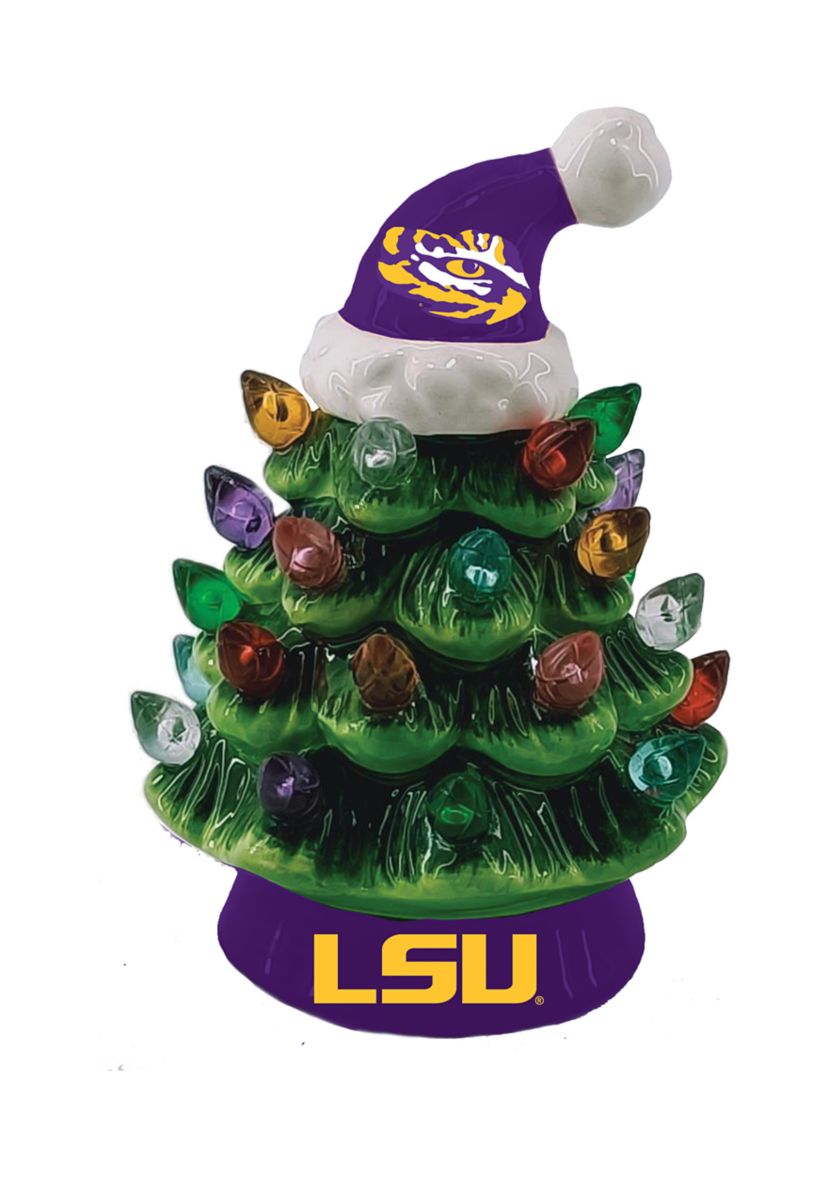 NCAA LSU Tigers Mini Light Up Christmas Tree