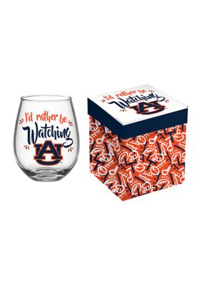 NCAA Auburn Tigers Stemless Wine Glass