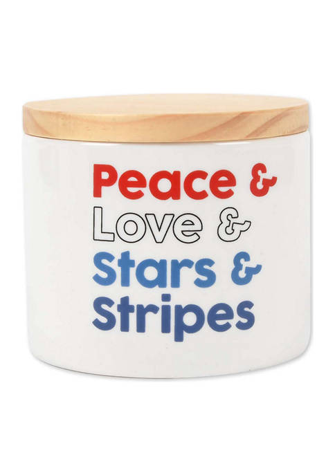 Peace & Love & Stars & Stripes Candle