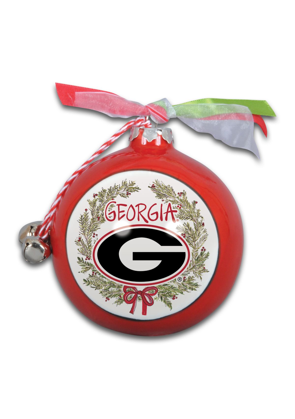 NCAA Georgia Bulldogs Ceramic Ball Ornament