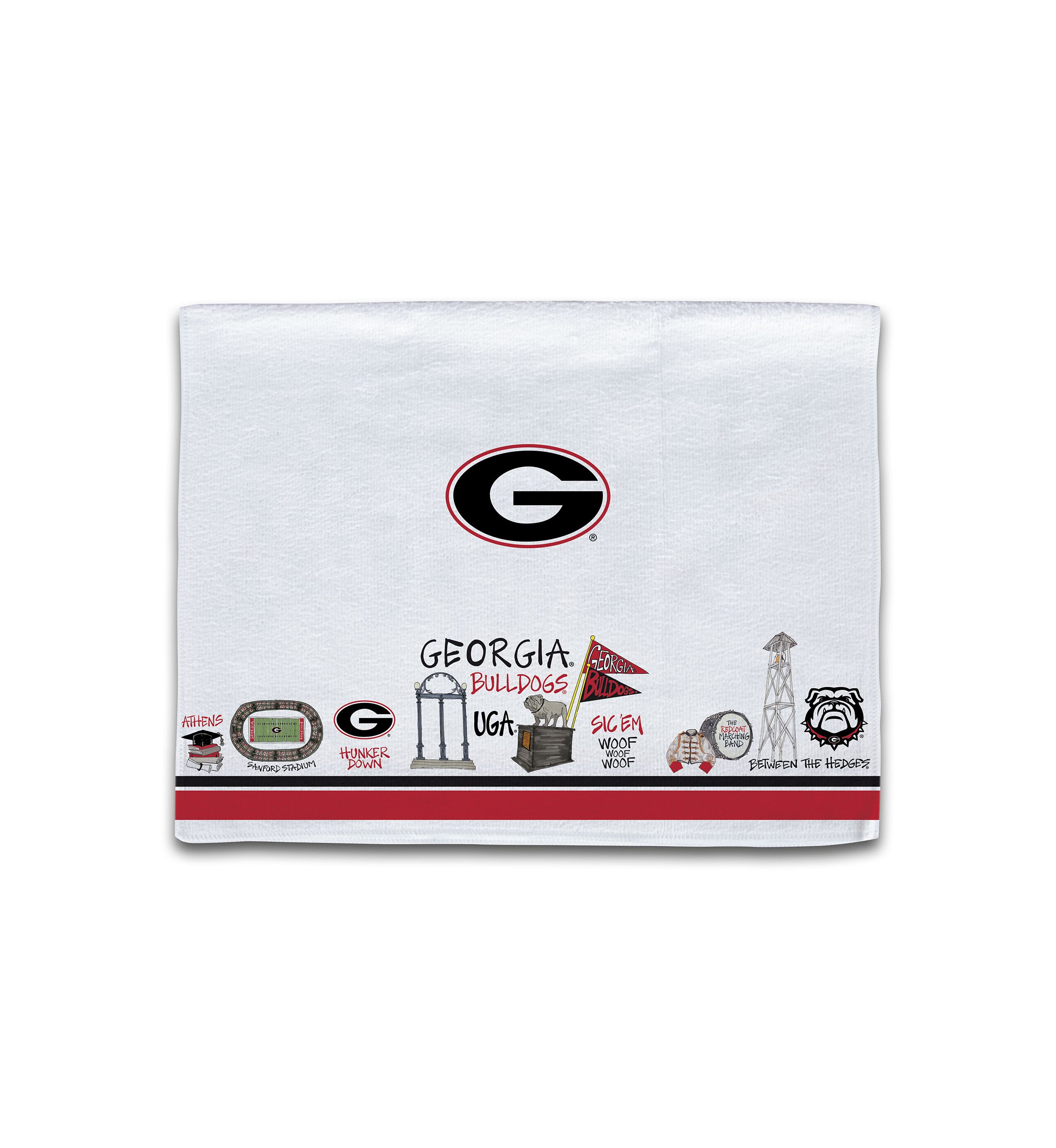 NCAA Georgia Bulldogs Icon Towel