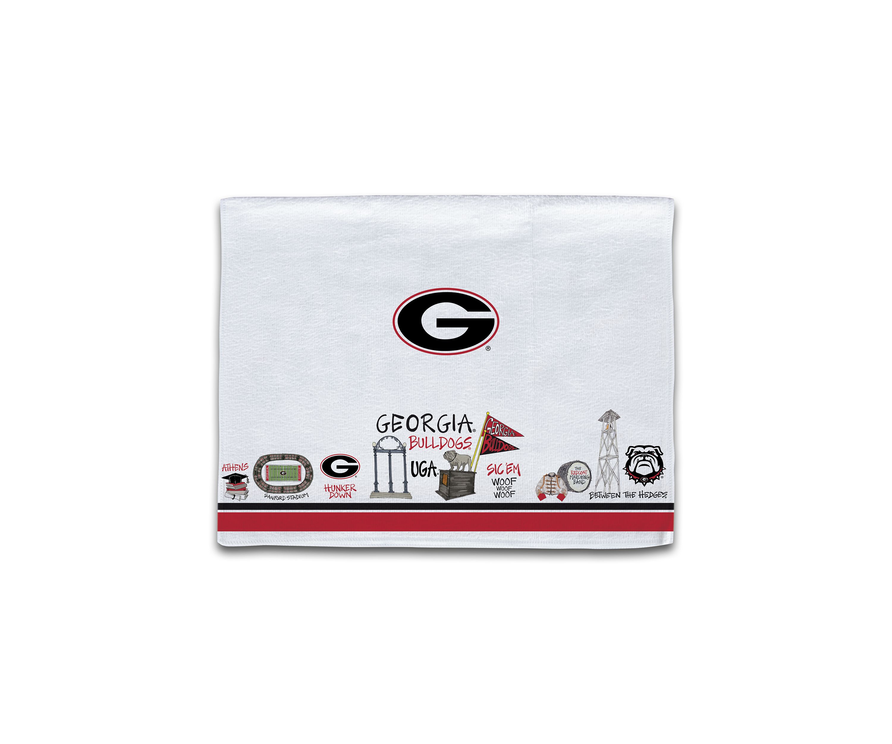 NCAA Georgia Bulldogs Icon Towel