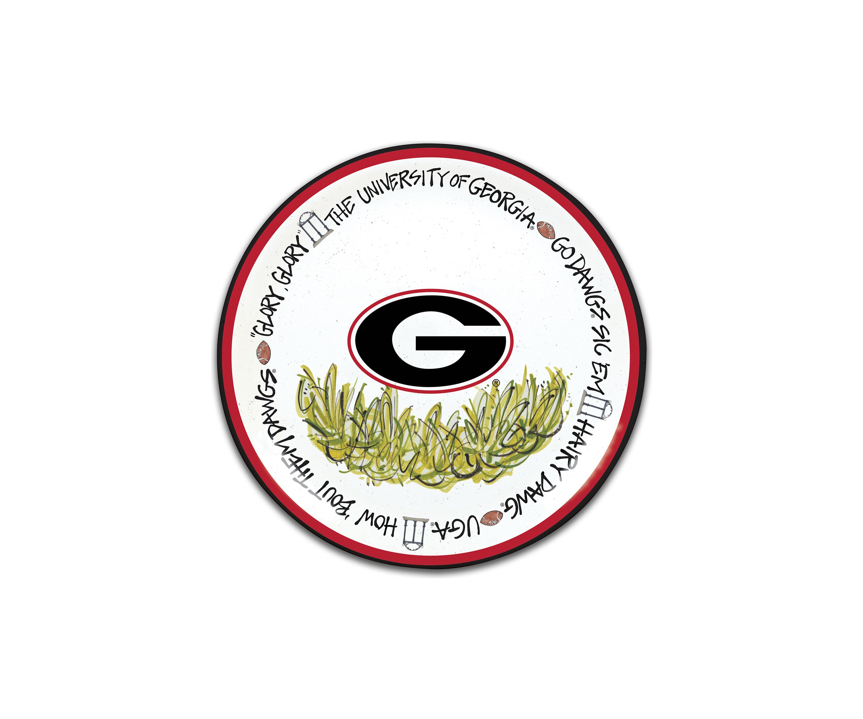 NCAA Georgia Bulldogs Plate Set 