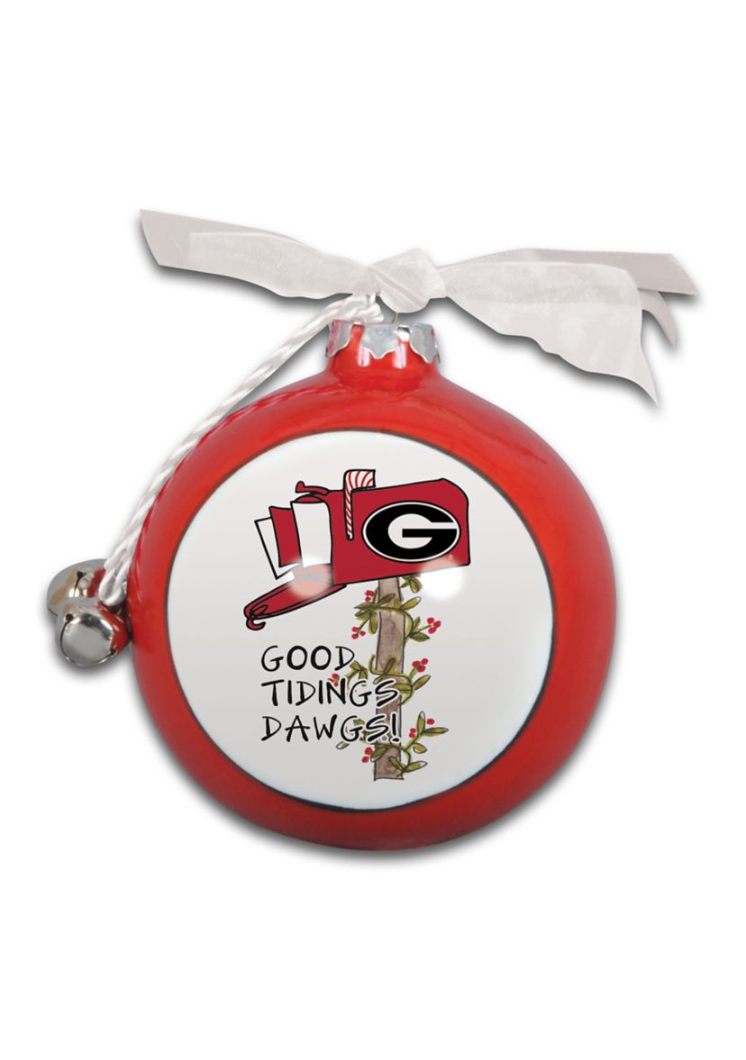 NCAA Georgia Bulldogs Ceramic Ball Ornament