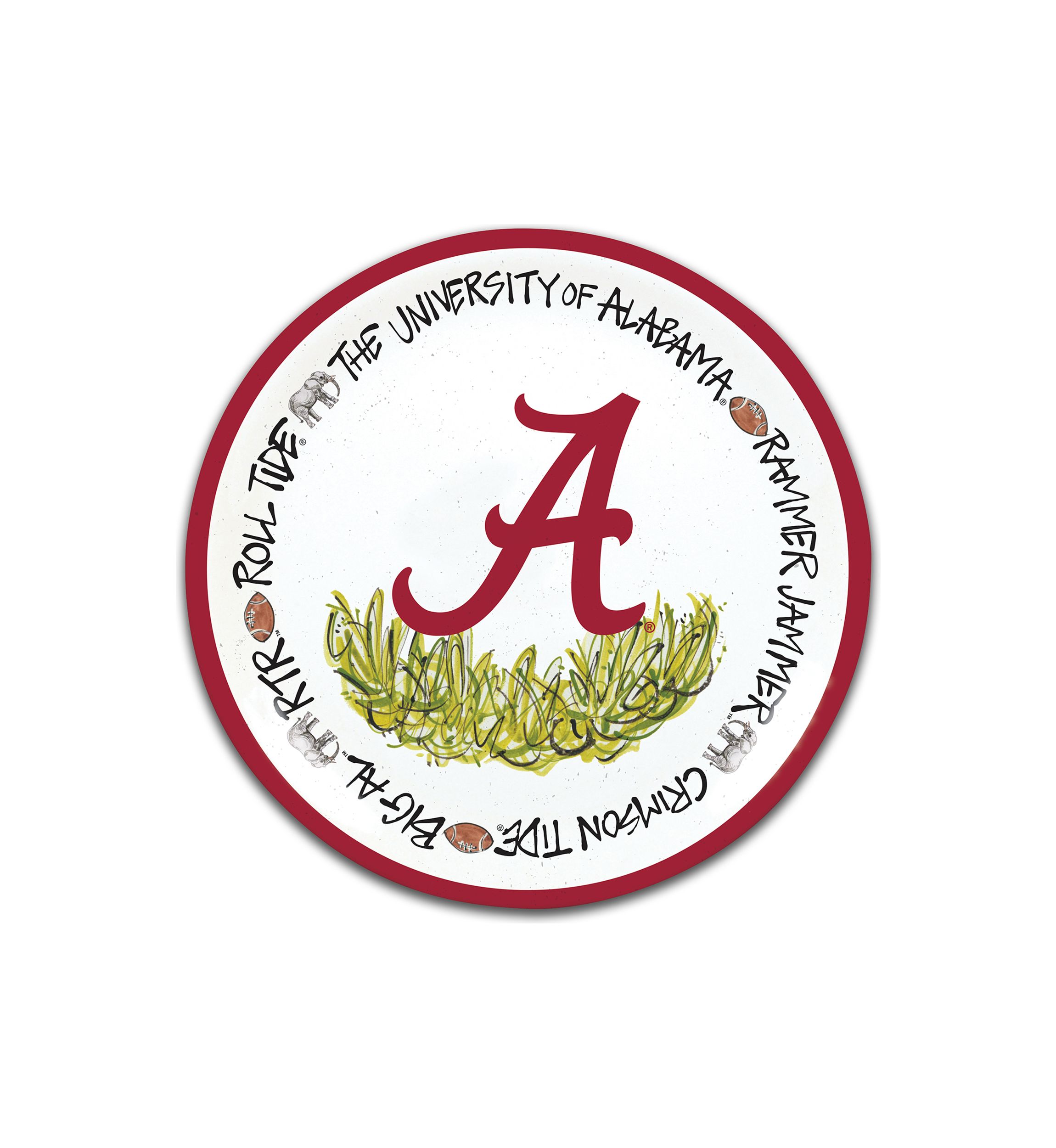 NCAA Alabama Crimson Tide Plate Set 