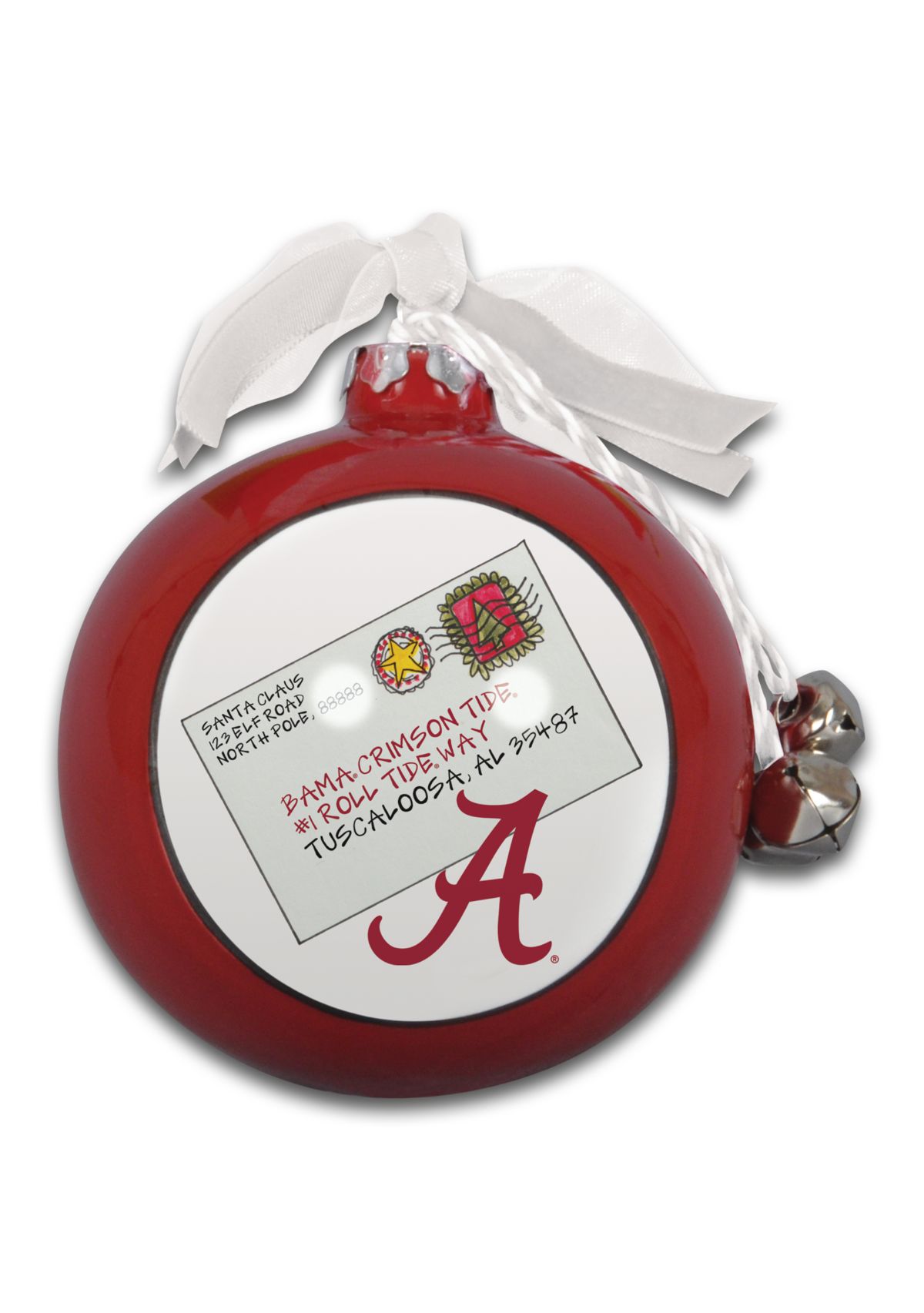 NCAA Alabama Crimson Tide Ceramic Ball Ornament