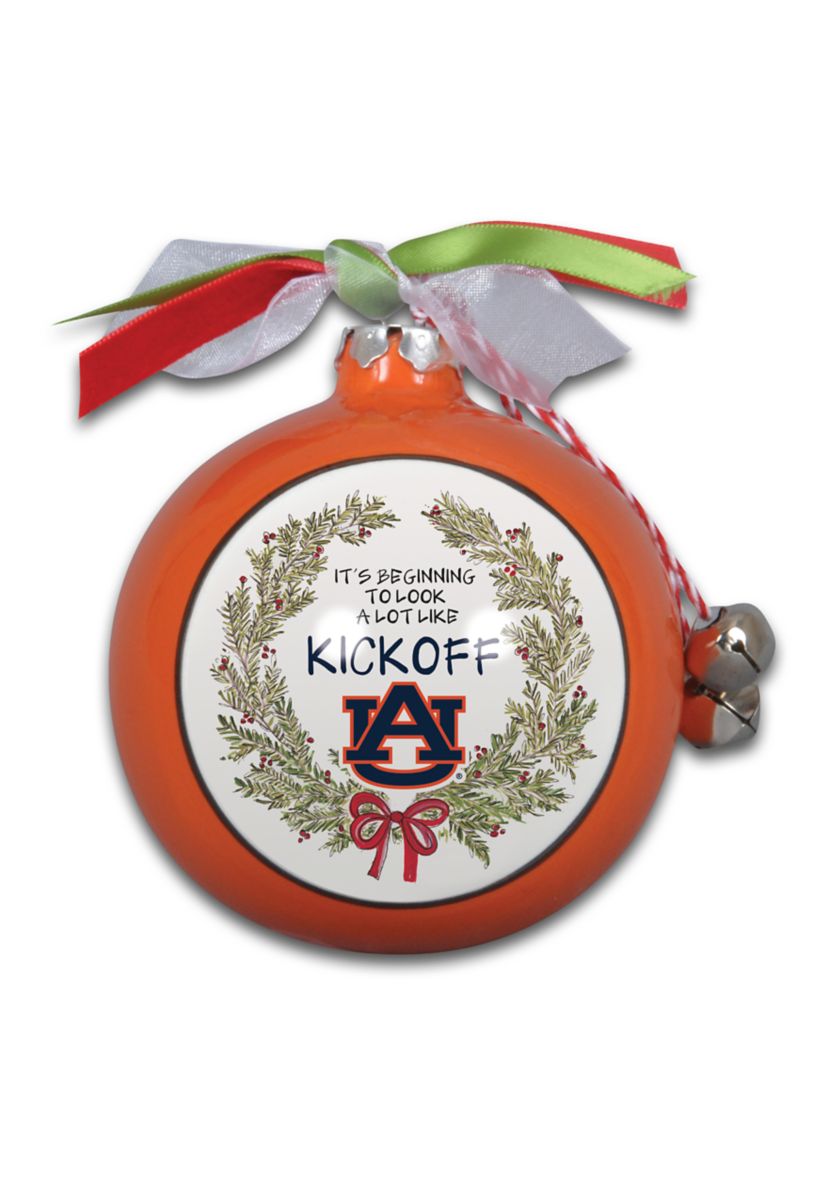 NCAA Auburn Tigers Ceramic Ball Ornament