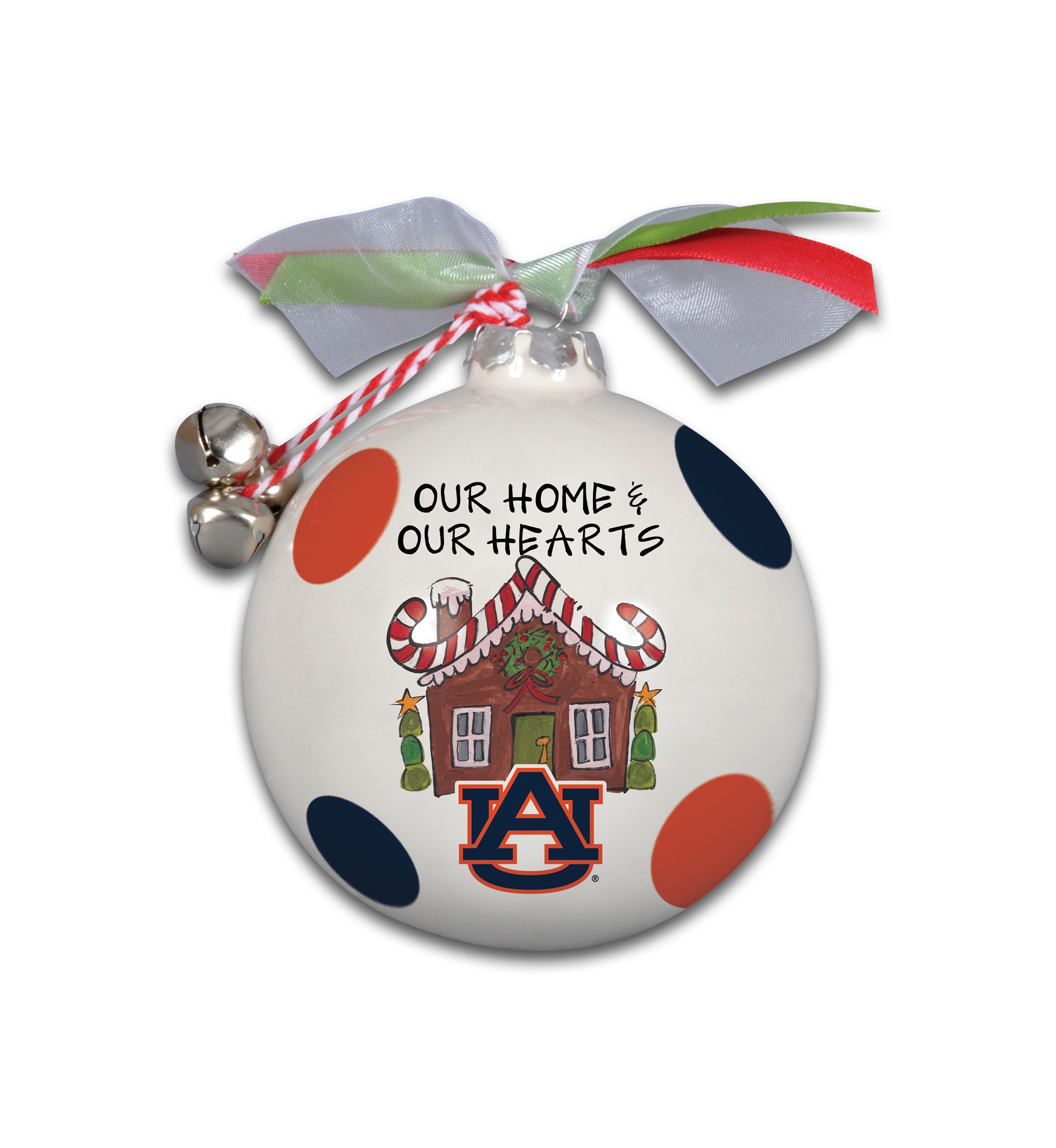 NCAA Auburn Tigers Ceramic Ball Ornament