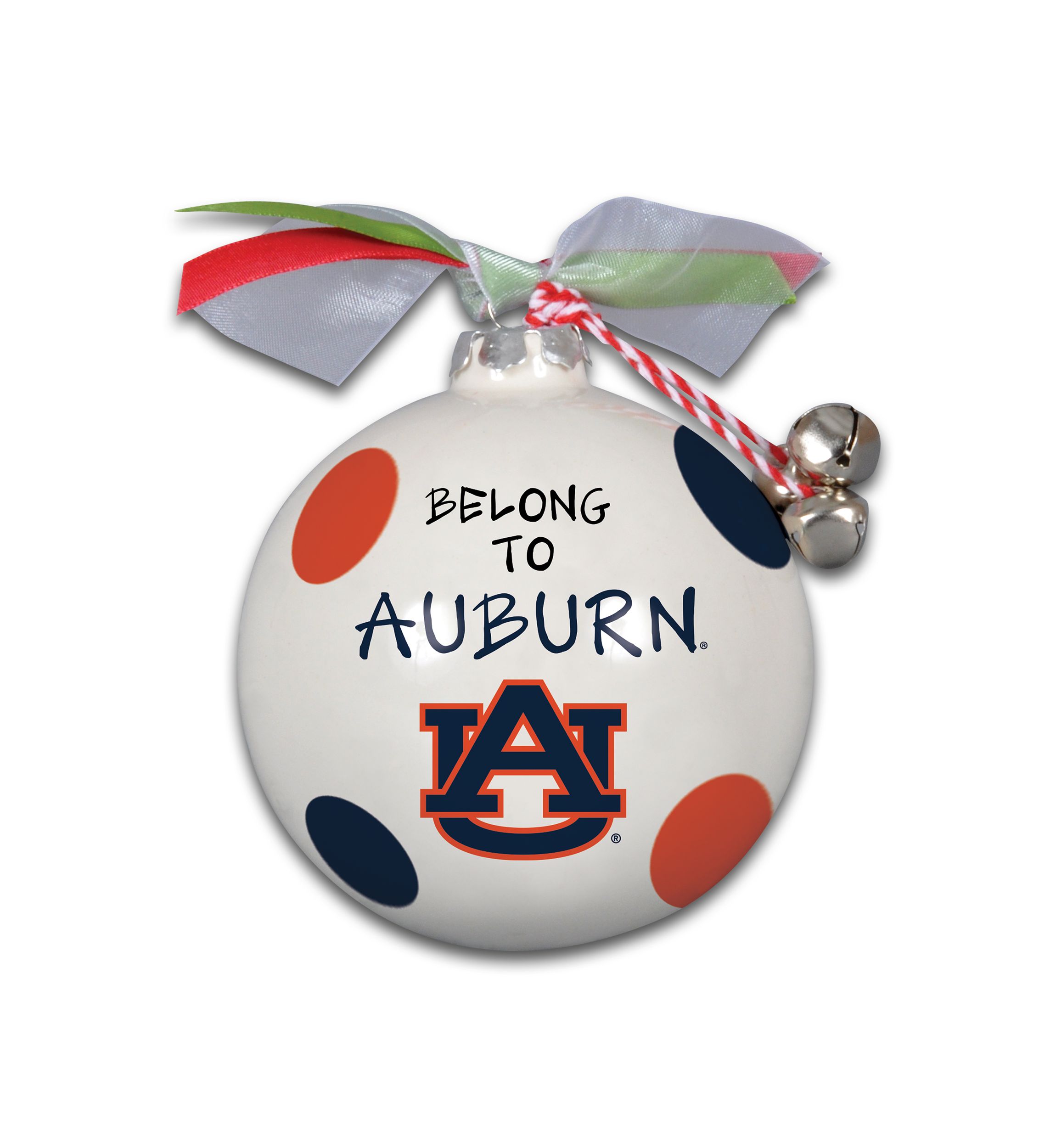 NCAA Auburn Tigers Ceramic Ball Ornament