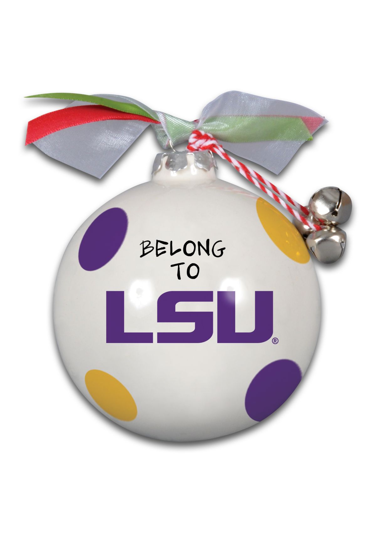NCAA LSU Tigers Ceramic Ball Ornament