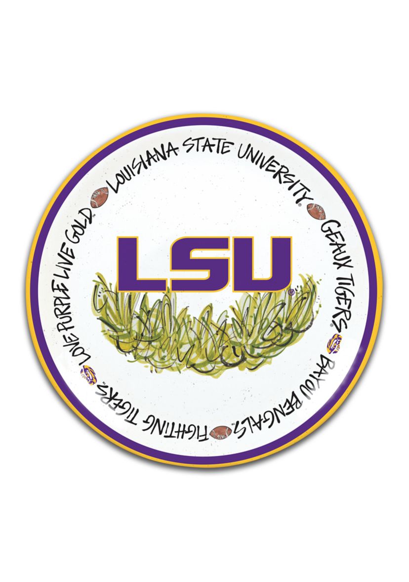 NCAA LSU Tigers Melamine Plate Set