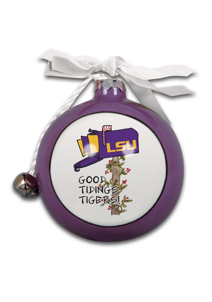 NCAA LSU Tigers Ceramic Ball Ornament