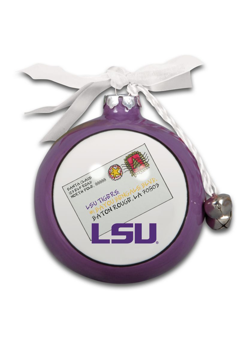 NCAA LSU Tigers Ceramic Ball Ornament