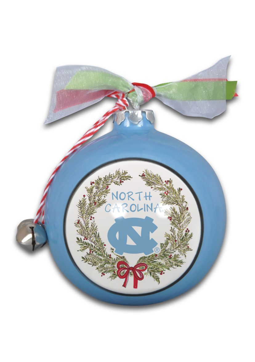 NCAA North Carolina Tar Heels Ceramic Ball Ornament