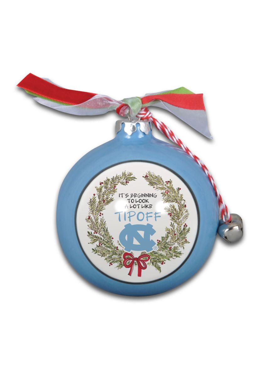 NCAA North Carolina Tar Heels Ceramic Ball Ornament