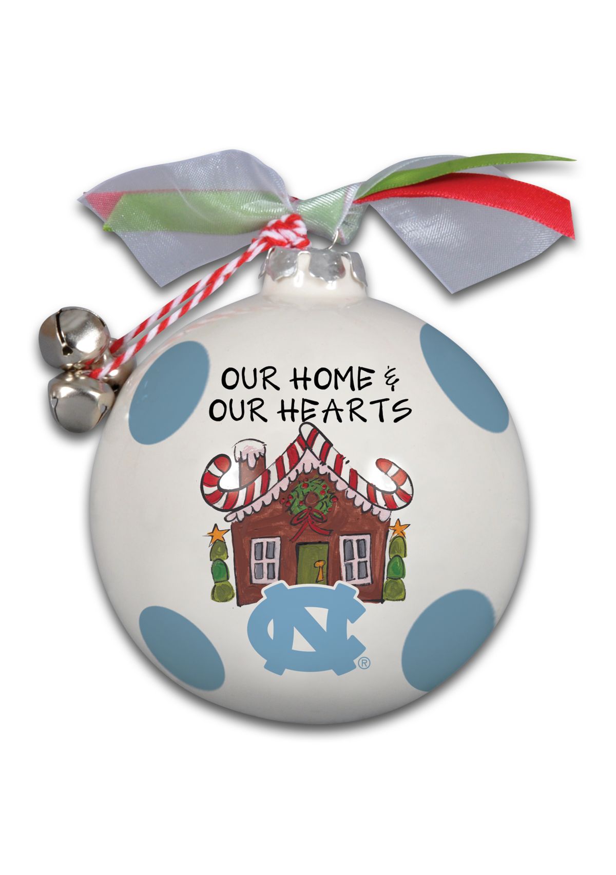 NCAA North Carolina Tar Heels Ceramic Ball Ornament