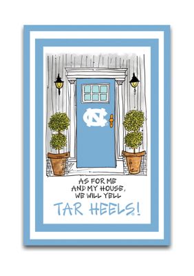 North Carolina Tar Heels Garden Flag - Magnolia Lane Rameses Strutting Ram UNC Flag