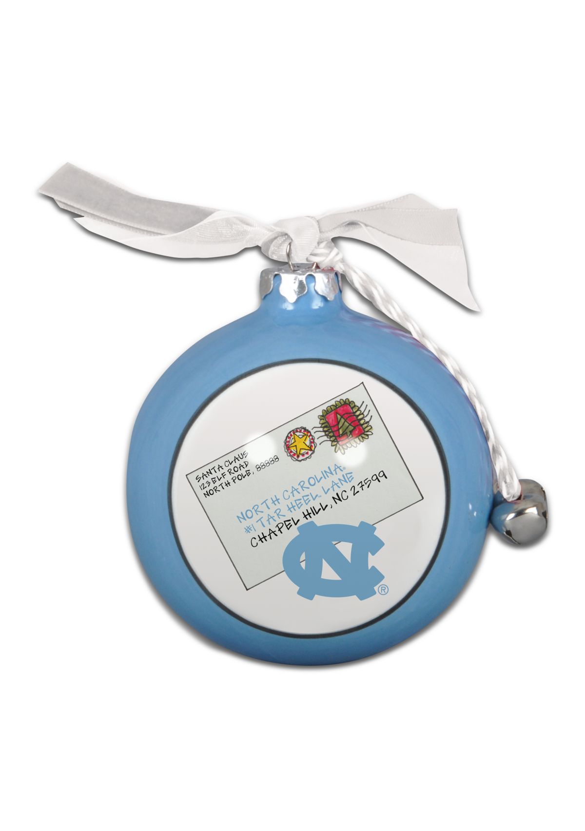 NCAA North Carolina Tar Heels Ceramic Ball Ornament