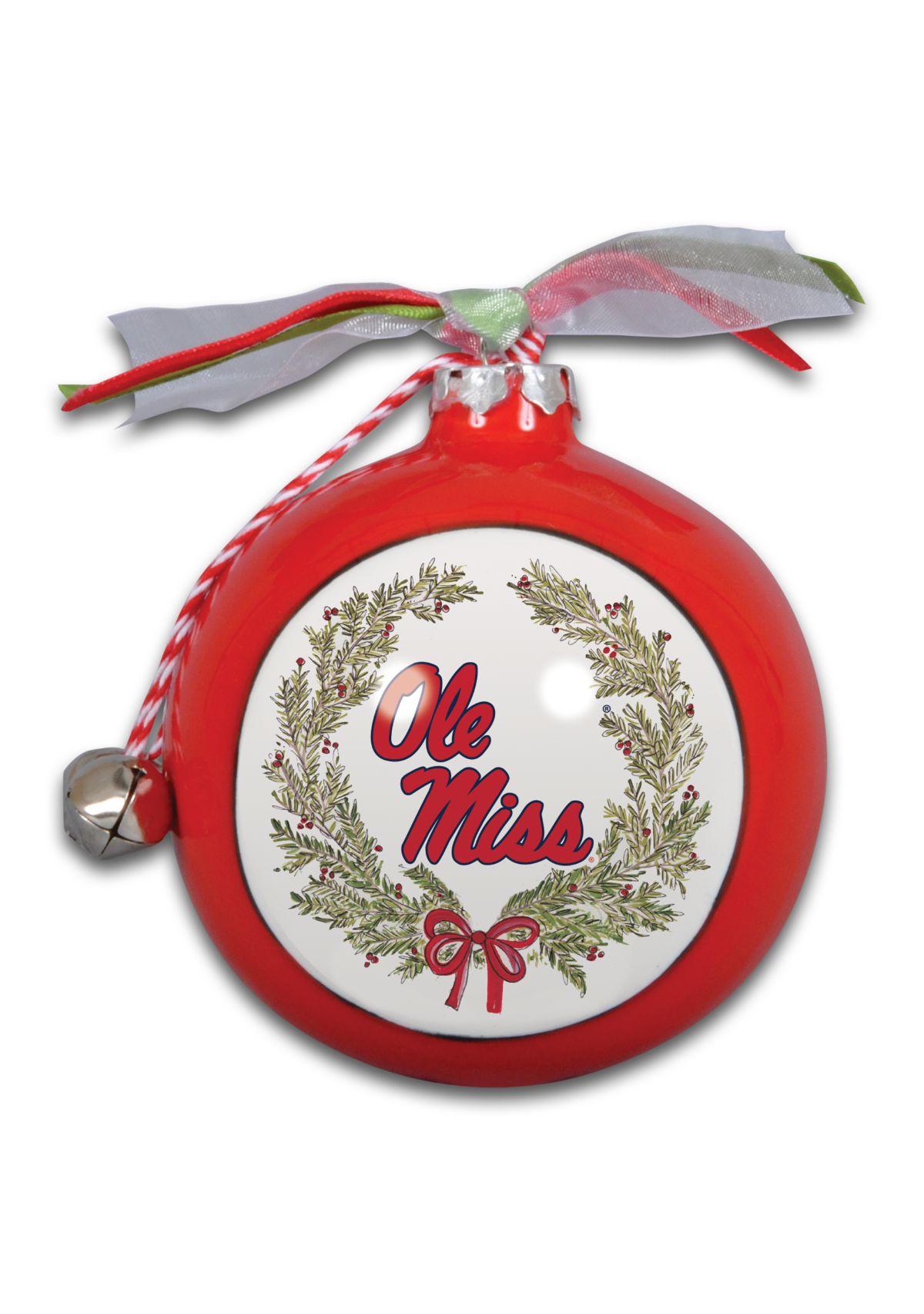 NCAA Ole Miss Rebels Ceramic Ball Ornament