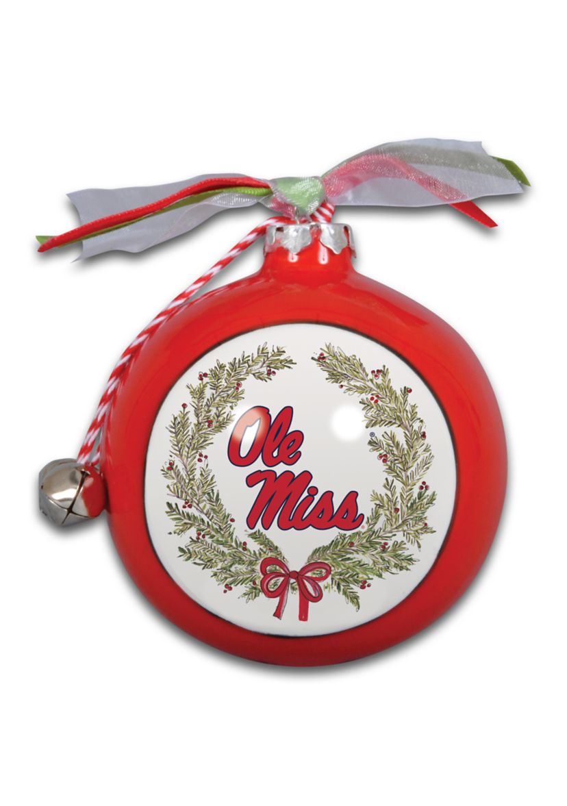 NCAA Ole Miss Rebels Ceramic Ball Ornament