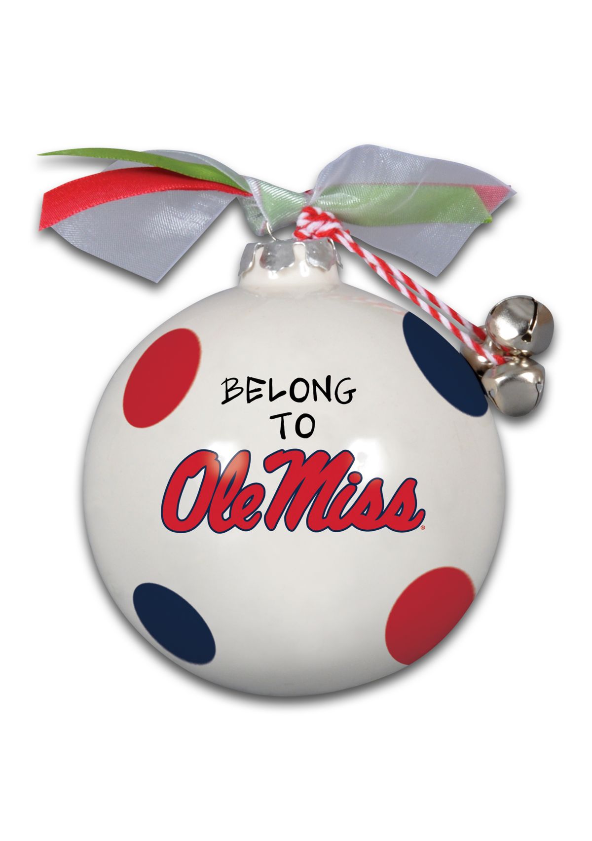 NCAA Ole Miss Rebels Ceramic Ball Ornament