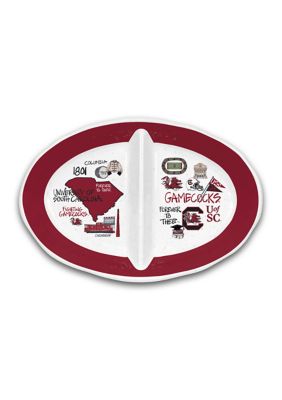 NCAA USC Trojans 2 Section Serving Platter