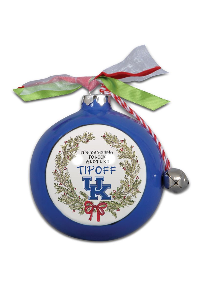 NCAA Kentucky Wildcats Ceramic Ball Ornament