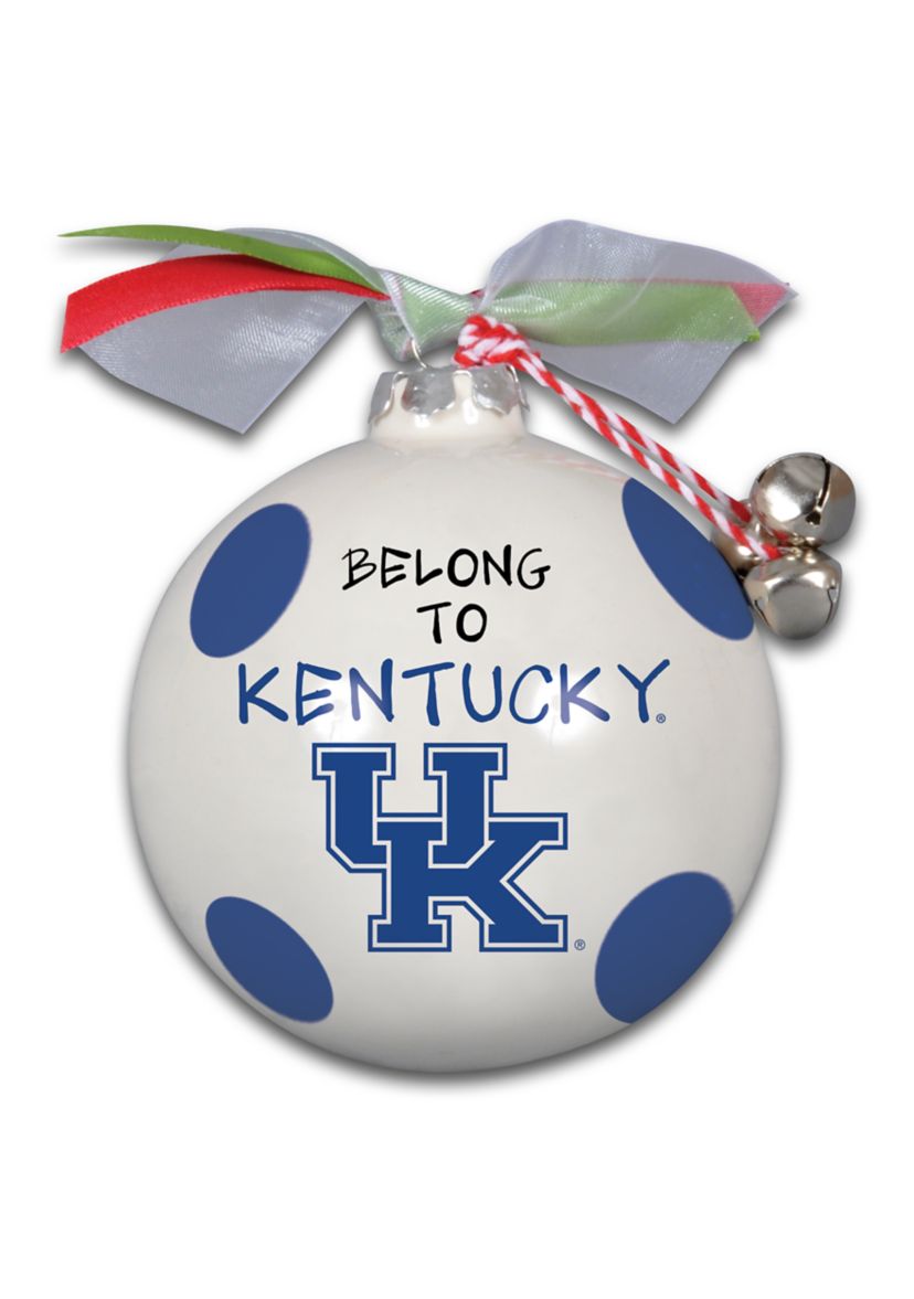 NCAA Kentucky Wildcats Ceramic Ball Ornament