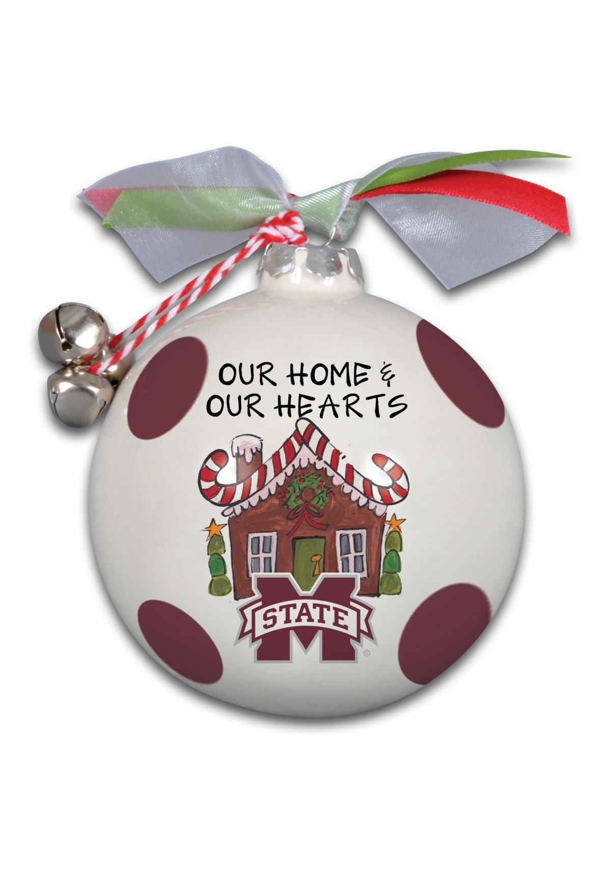 NCAA Mississippi State Bulldogs Ceramic Ball Ornament