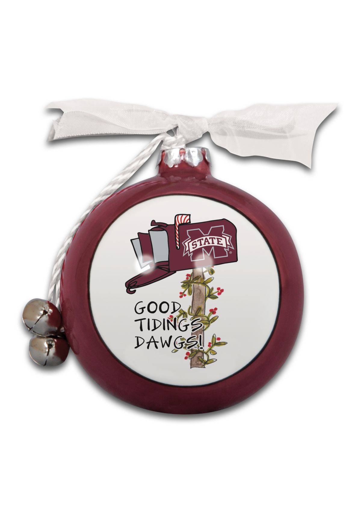 NCAA Mississippi State Bulldogs Ceramic Ball Ornament