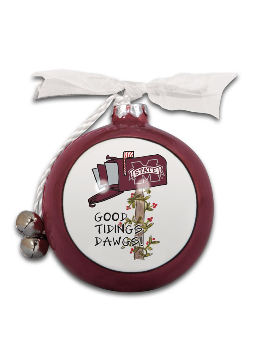 NCAA Mississippi State Bulldogs Ceramic Ball Ornament