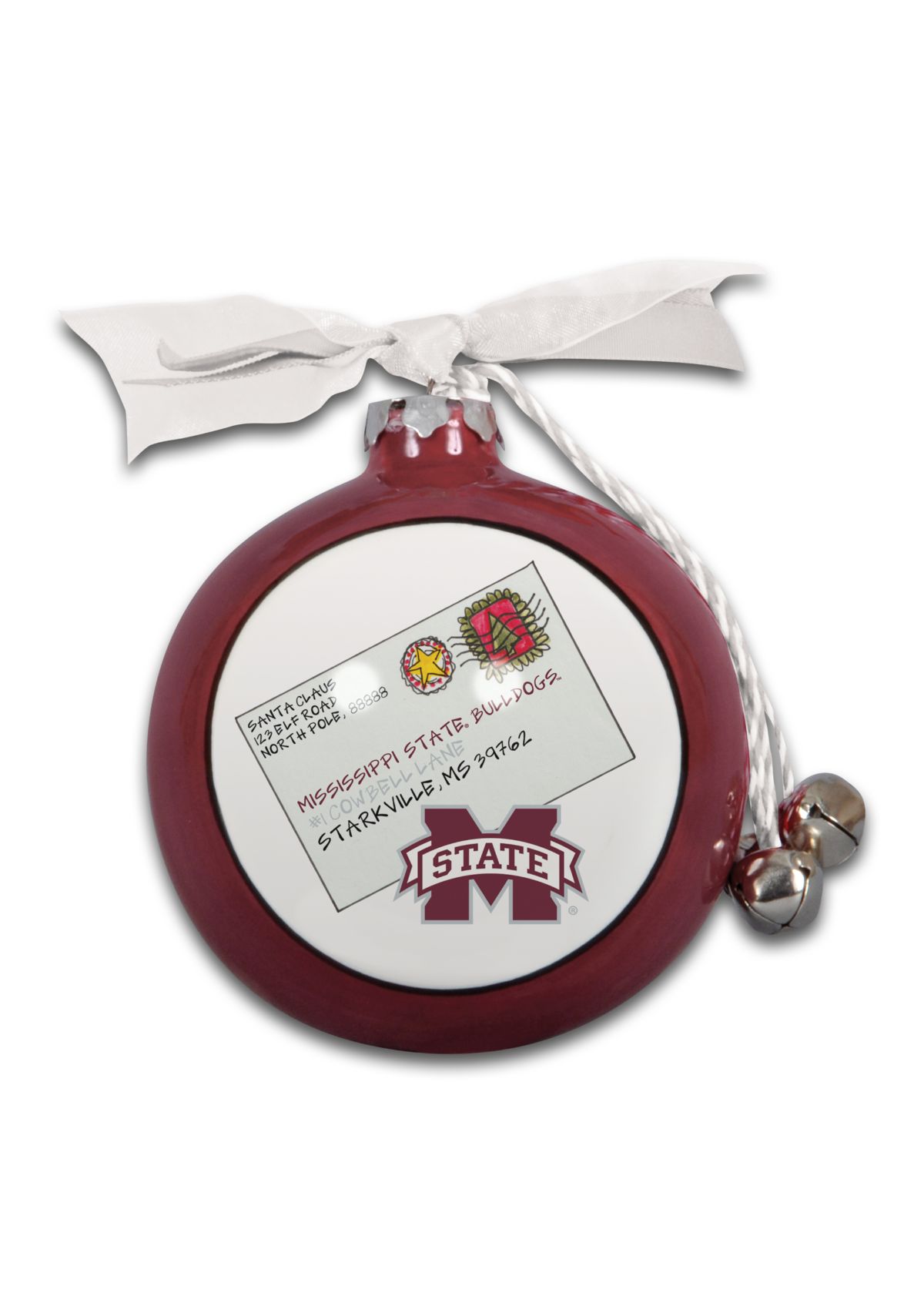 NCAA Mississippi State Bulldogs Ceramic Ball Ornament