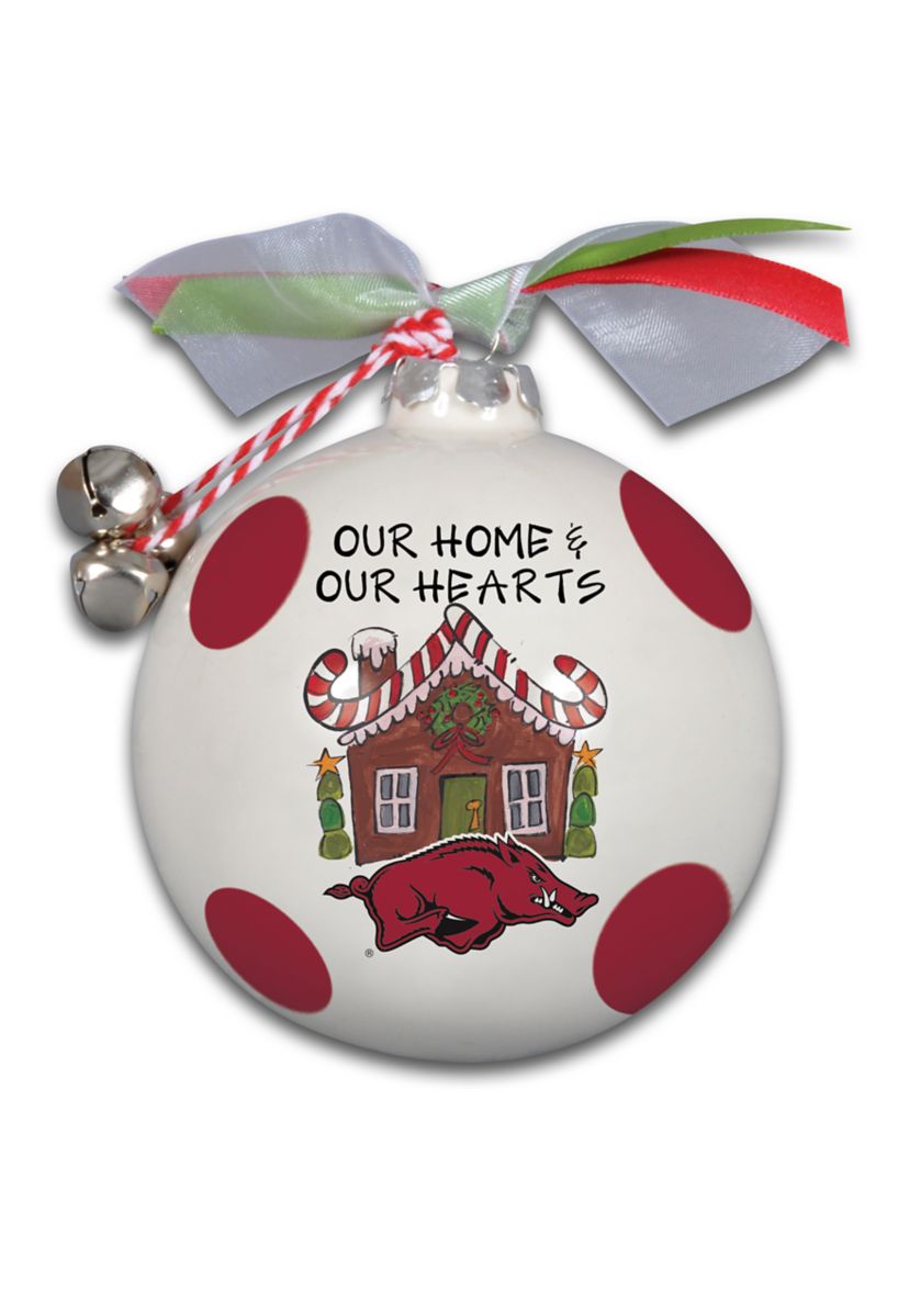 NCAA Arkansas Razorbacks Ceramic Ball Ornament