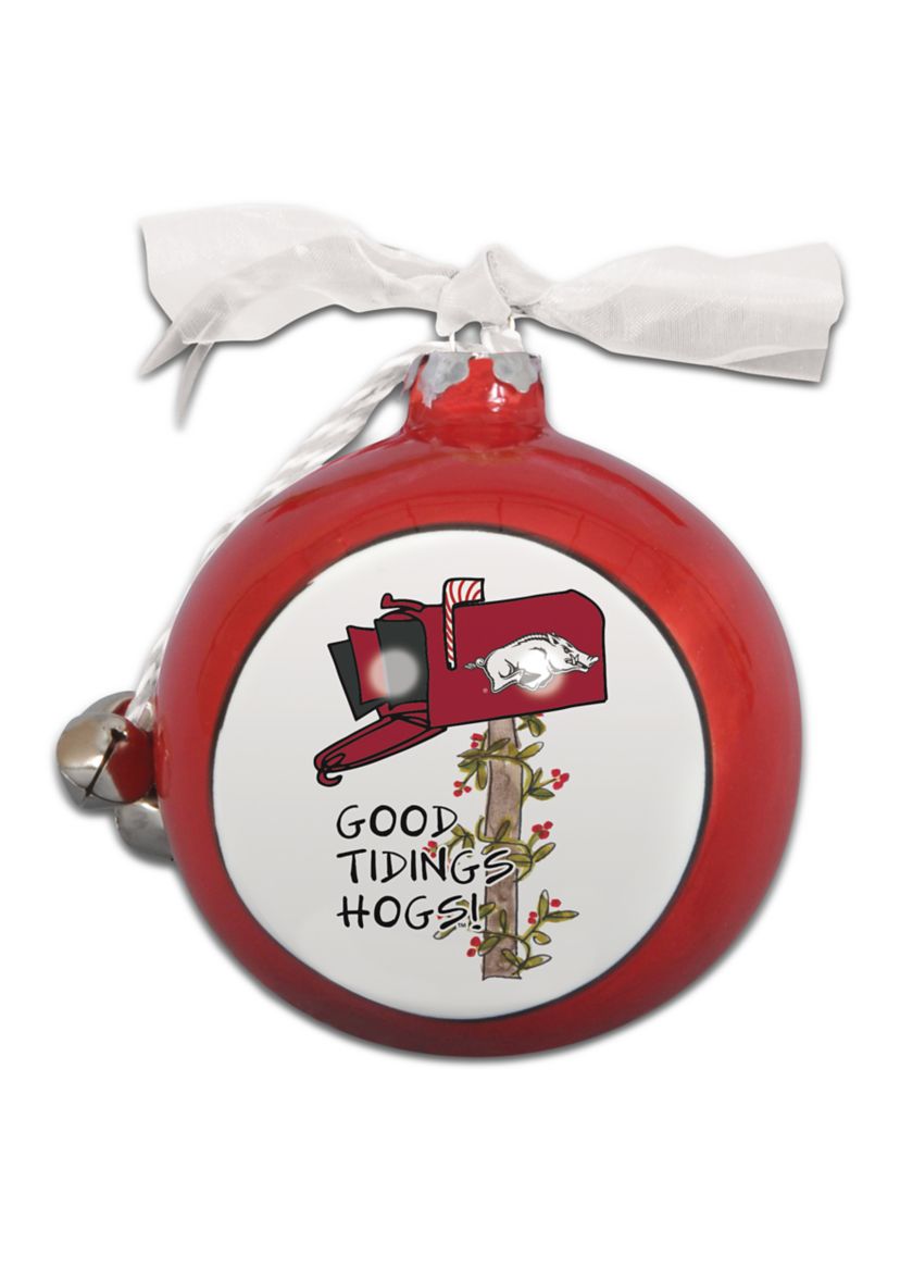 NCAA Arkansas Razorbacks Ceramic Ball Ornament