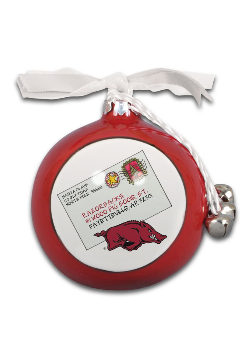 NCAA Arkansas Razorbacks Ceramic Ball Ornament