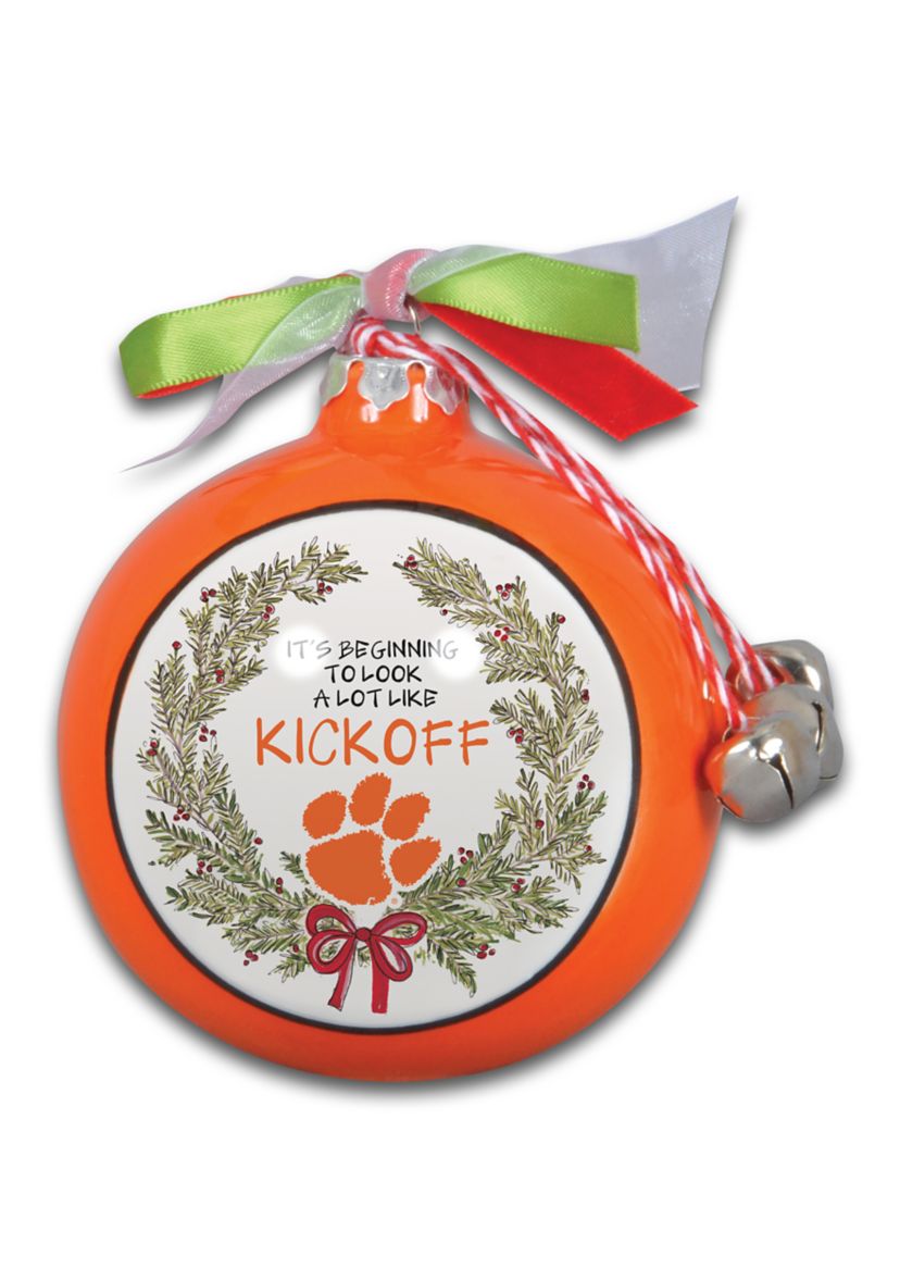 NCAA Clemson Tigers Ceramic Ball Ornament