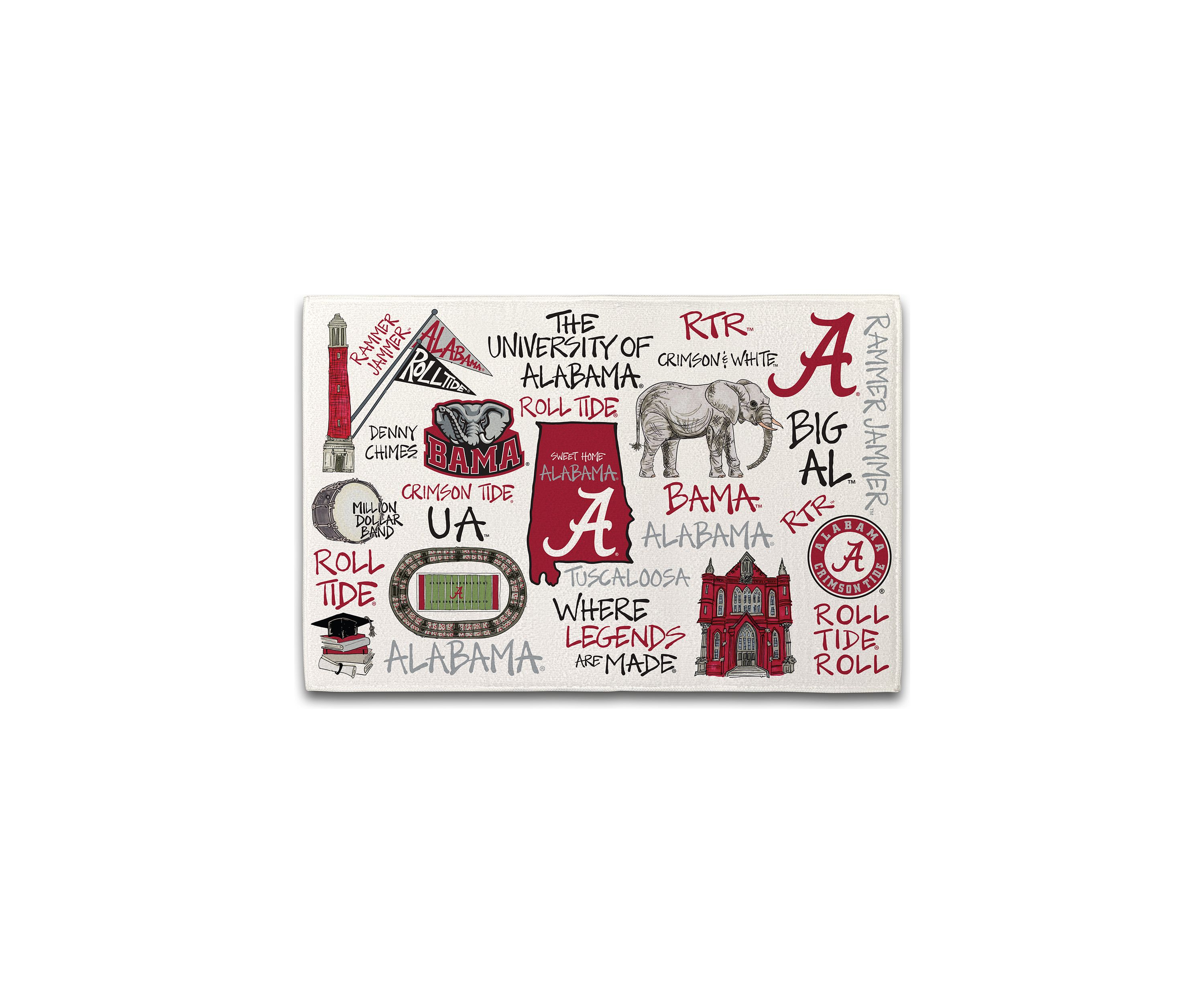 NCAA Alabama Crimson Tide Drying Mat