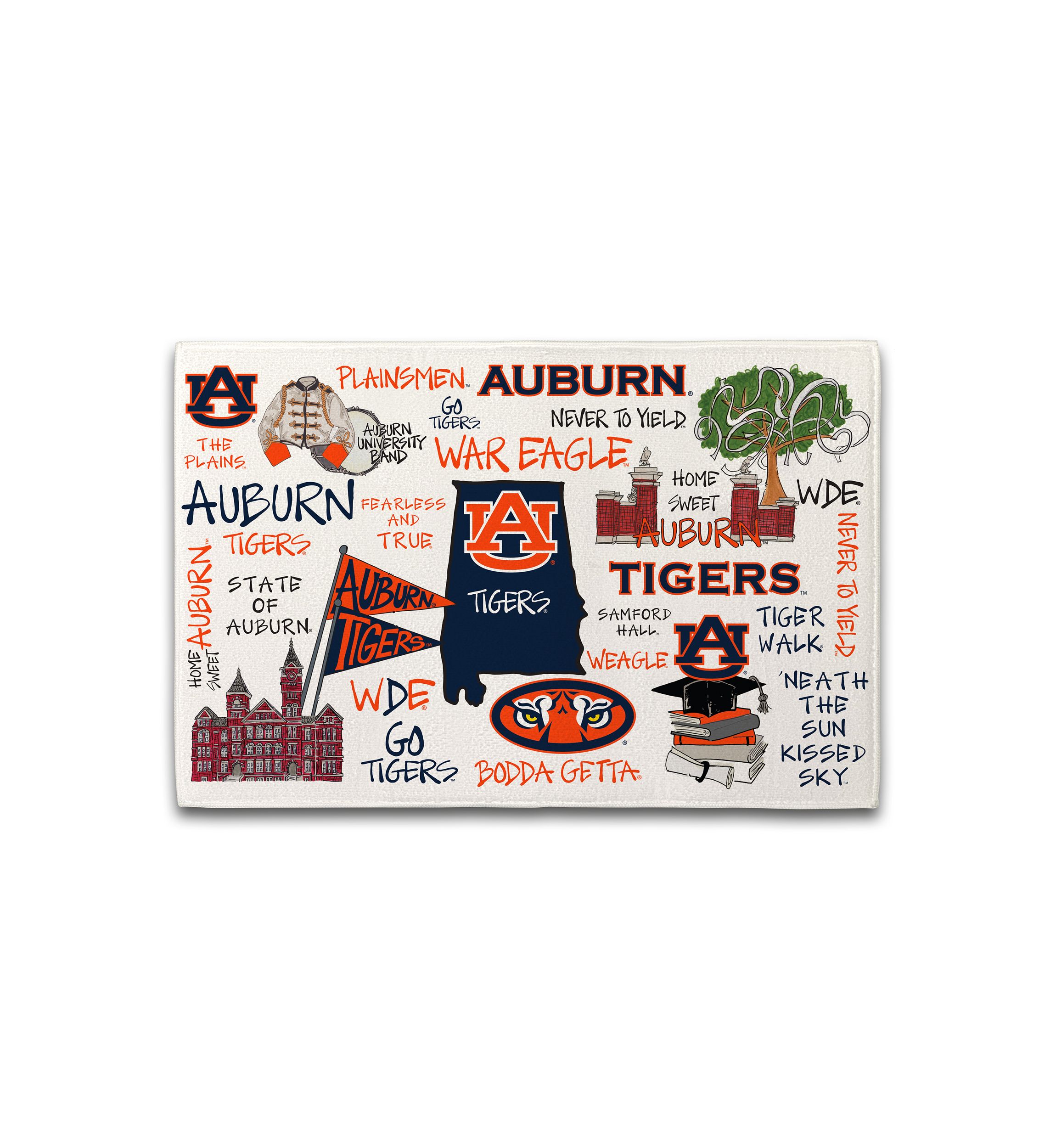 NCAA Auburn Tigers Drying Mat
