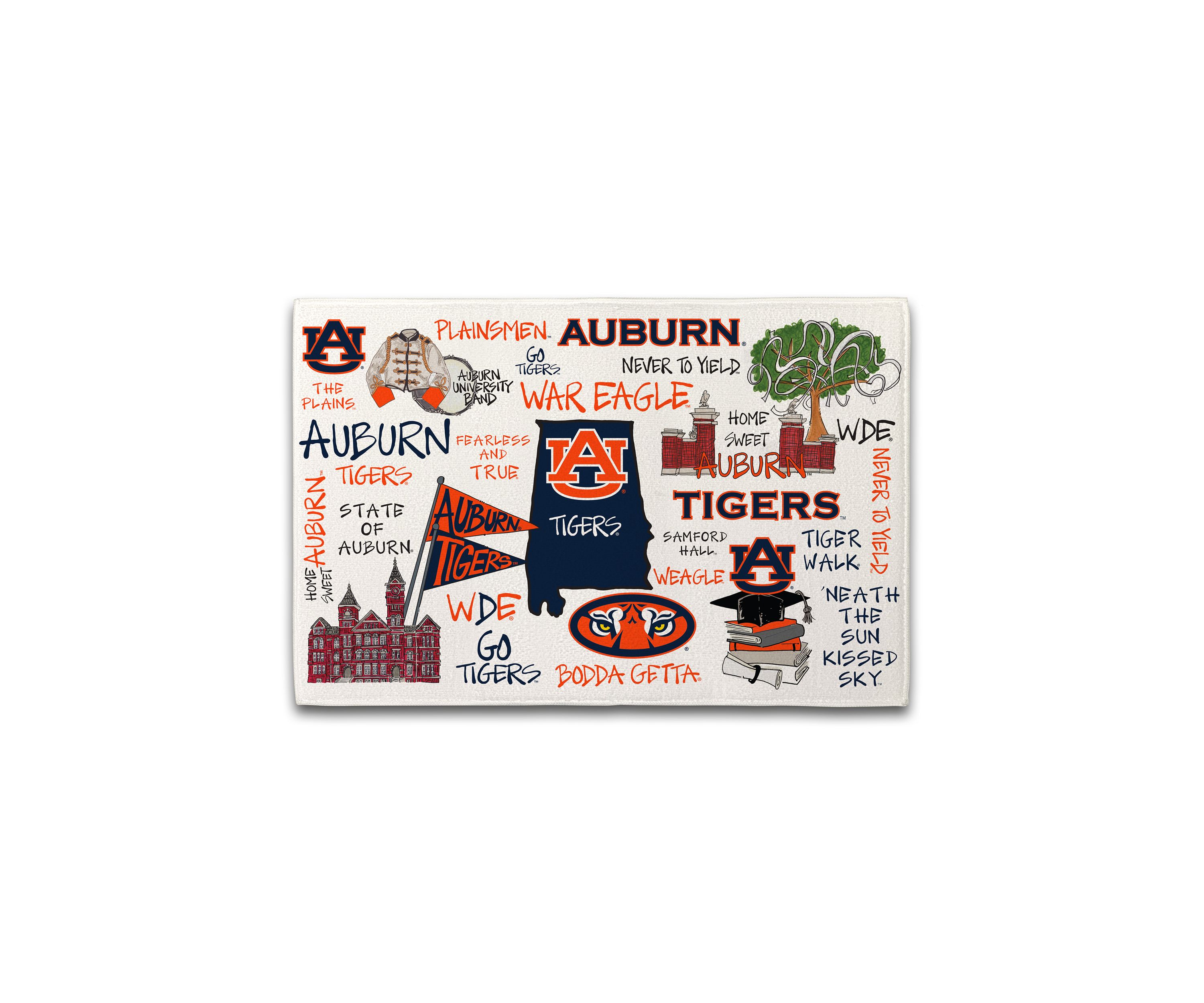 NCAA Auburn Tigers Drying Mat
